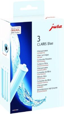 CLARIS Blue Water Filter 3 Pack for JURA Coffee Machines Scale Prevention
