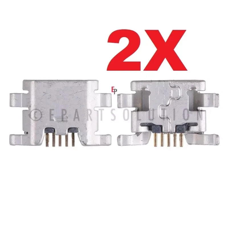2X ALCATEL TCL A3 A509DL Micro USB Charger Charging Port Dock connector