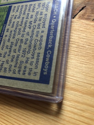 1972 Topps ROGER STAUBACH Football Dallas Cowboys HOF Rookie RC - Creased - Picture 8 of 15