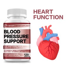 Blood Pressure Support -Hawthorn,Hibiscus,Olive Leaf-Aids in Healthy Circulation
