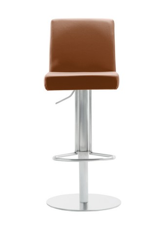 Design Barhocker Tresenhocker Edelstahl geb. Mayer PURE SUNNY echt Leder - Bild 5 von 17
