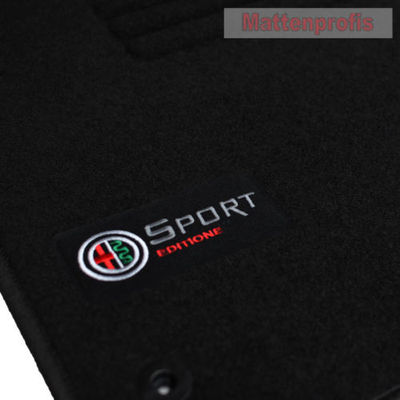 Velours Fußmatten Edition für Alfa Romeo Giulietta 940 ab Bj.2013 - sw