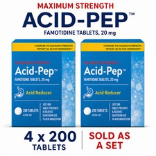 Acid-Pep Famotidine Tablets, 20 mg (100 ct, 4...