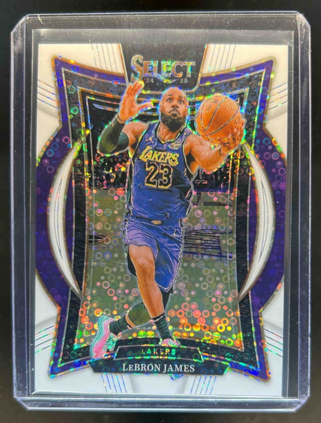 2024-25 Select LeBron James Concourse White Disco Prizm #62/75 Lakers