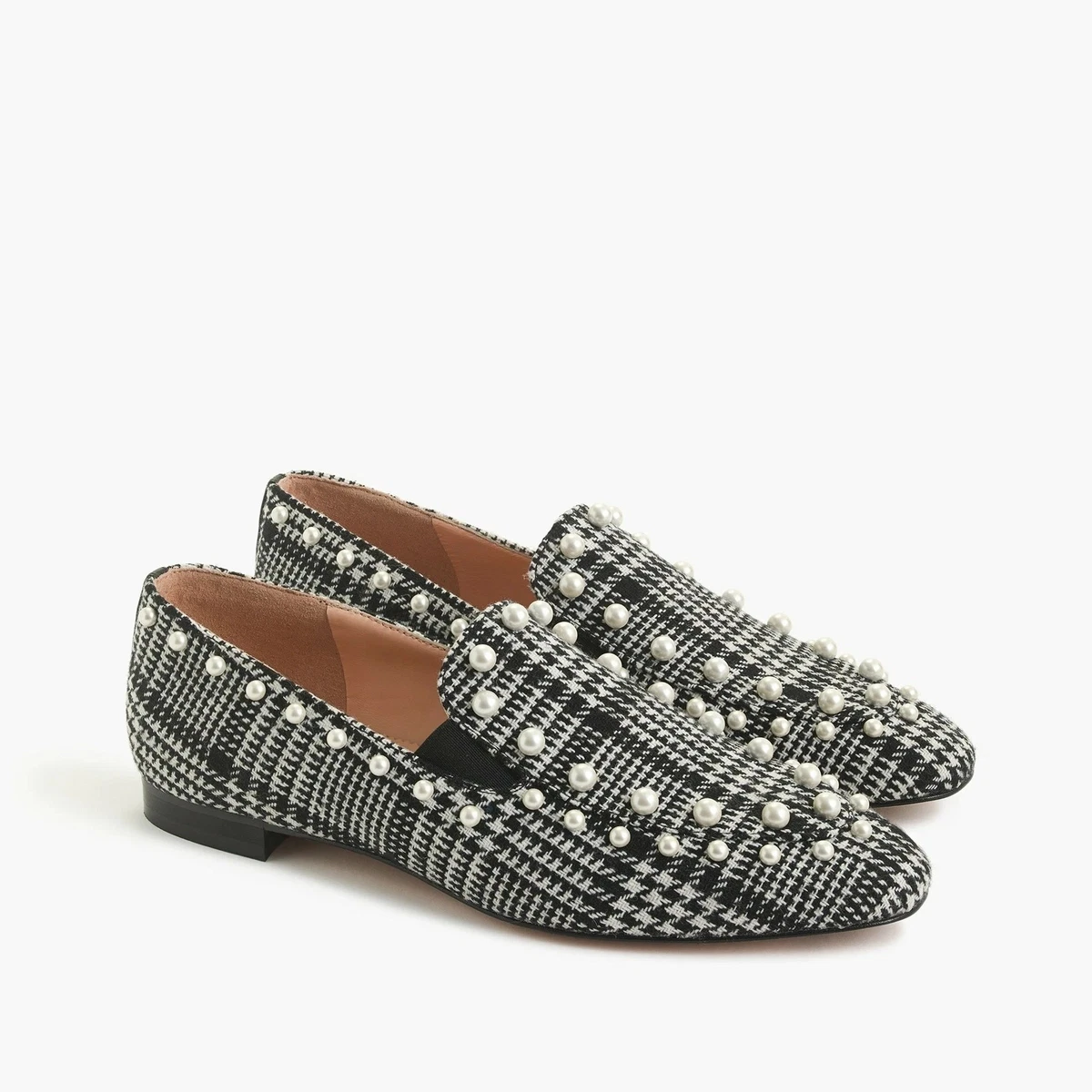 J. Crew Dark Gray Felt Slip-On Loafers with Multicolored Jewel Accents. Size 6.5 J.CREW M Loafer Flats for Women for sale | eBay main image 2