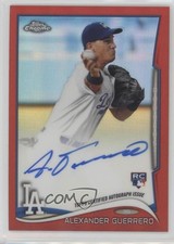 2014 Topps Chrome Rookie Red Refractor 17/25 Alex Guerrero Alexander Auto 8f4