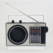 VINTAGE PRISTINE 1980's Hitachi KH-1080H AM/FM/PSB 3-Band Portable Radio