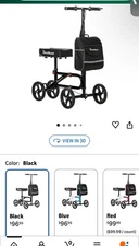 BlessReach Economy Knee Scooter Steerable Knee Walker for Foot Injuries Compact