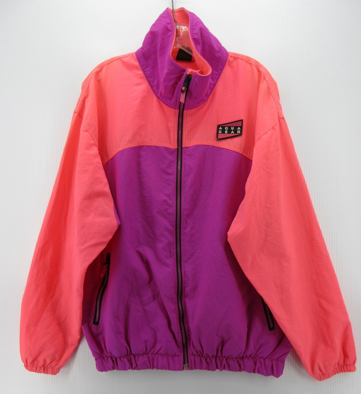SACAI X NIKE Giacca a vento VINTAGE Nike uomo grande rosa viola Aqua Gear full zip anni 90*