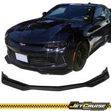 Fits 16-18 Chevy Camaro ZL1 Style Front Bumper Lip Spoiler Gloss Black - PP
