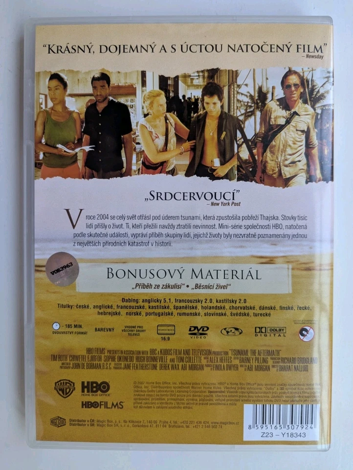 Tsunami: The Aftermath (DVD, 2007, 2-Disc Set) Tim Roth, Czech import (Region 2) - Image 3 of 3