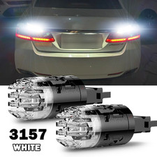 2x 3157 3057 LED Reverse Backup Light Bulbs 6000K White Super Bright Plug Play