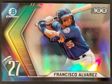 2022 Bowman Chrome Bowman Scouts Top 100 Francisco Alvarez #BTP-27