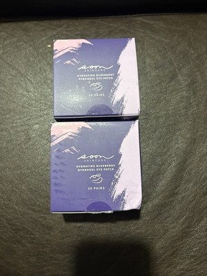 Soon Skincare Hydrating Blueberry Hydrogel Eye Patche 30 Prs X 2pk Best Before23