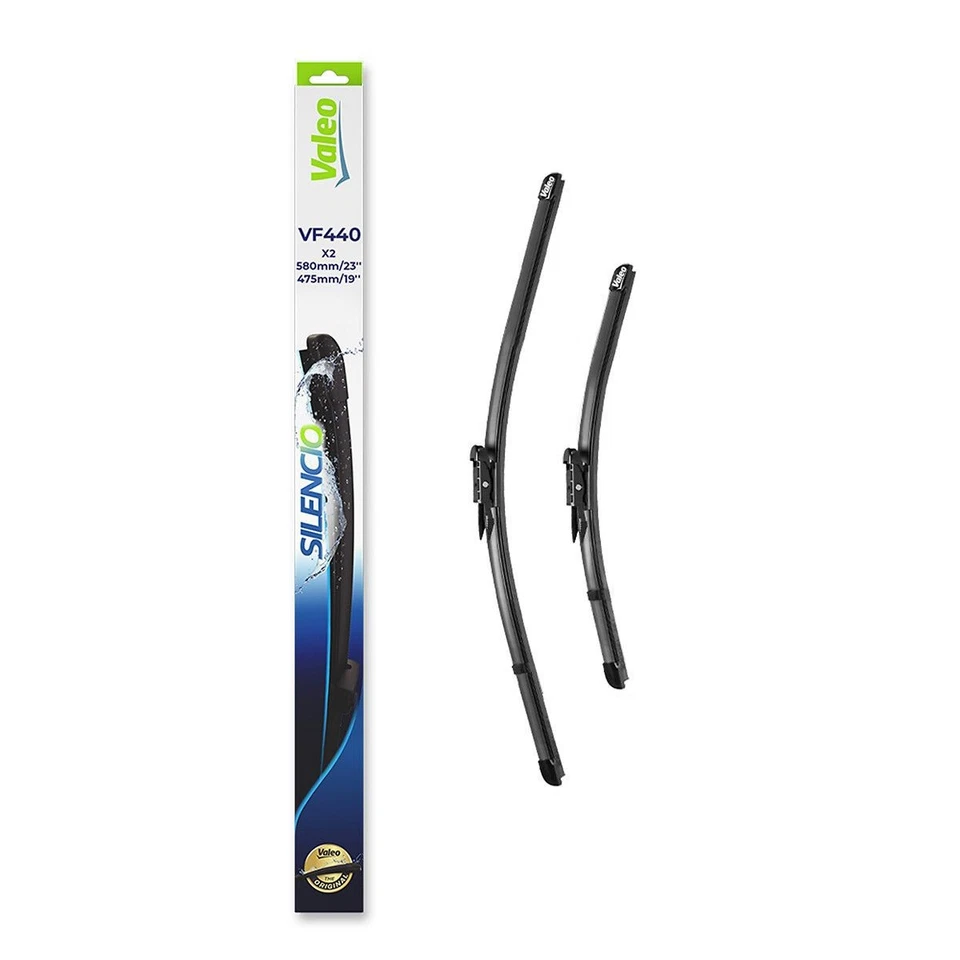 Valeo Wiper Blade VF440 Silencio Flat Set 580+475mm 23"+19" For Jaguar FX — 第 2/4 张图片