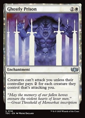*MtG: Ghostly Prison - Commander Tarkir: Dragonstorm UC - magicman*