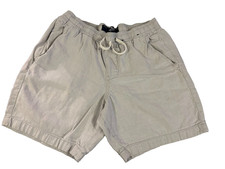Hollister Men's Beige Jogger Chino Shorts Medium Pull-On Elastic Waist Cotton