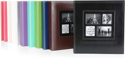 Ywlake Fotoalbum 4x6 500 Taschen Foto, extra groß 500 Taschen, schwarz - Bild 8 von 8