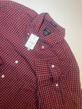 J.Crew Mens Small Flex Washed Slim Untucked Plaid Button Down Shirt