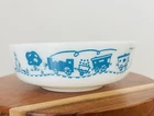 Pyrex- Blue Train Bowl