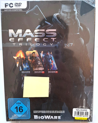 Mass Effect Trilogy PC 1 + 2 + 3 DVD Spiel CD-ROM Box USK 16 OVP   Deutsch 2012