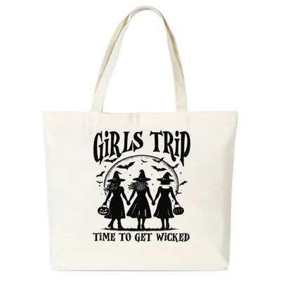 Halloween Tote Bag for Women-P01-P12 Girls Trip