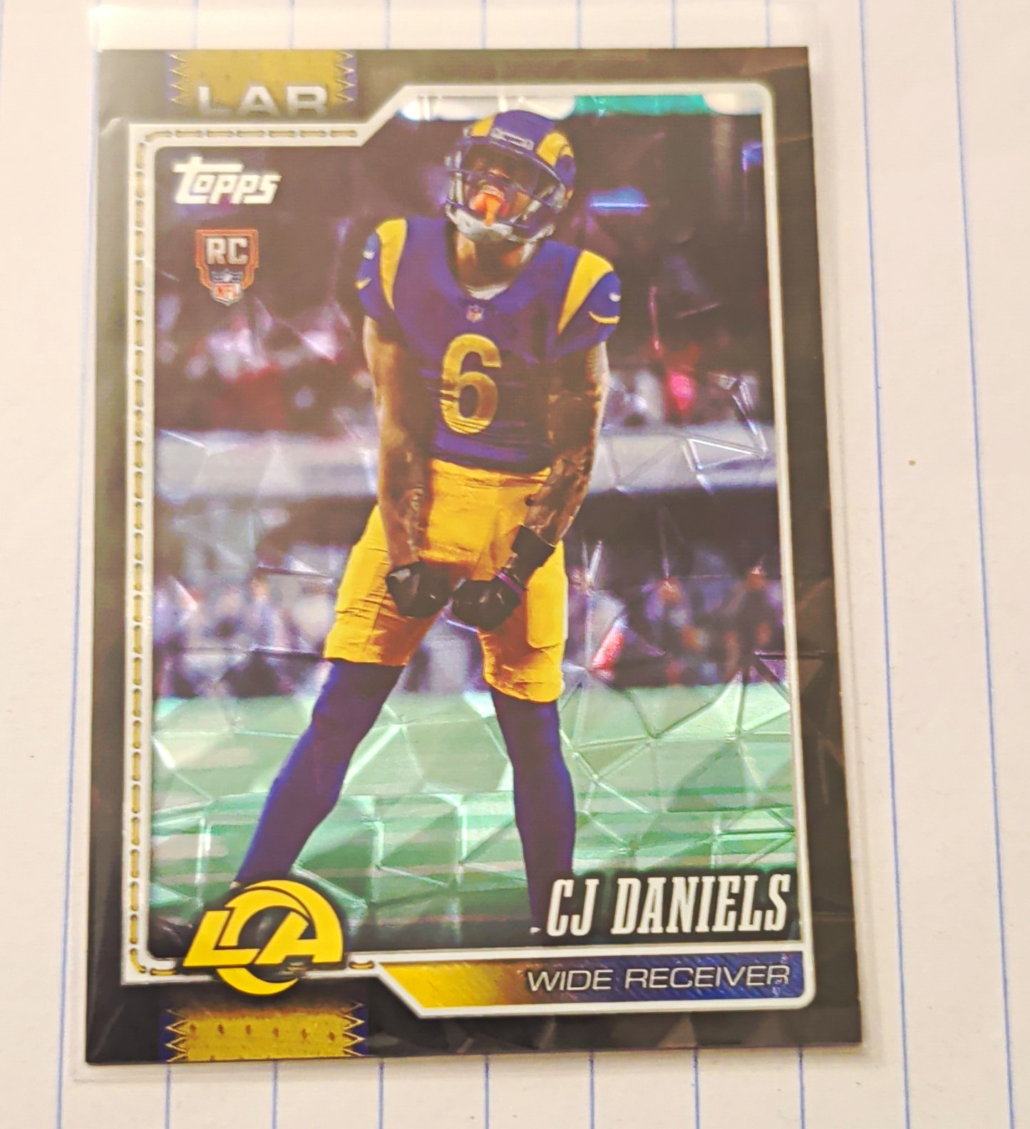 Topps CJ Daniels Rookie #391 Los Angeles Rams 2026 LAR Pulsar 06/10