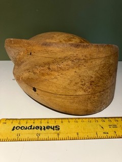 wooden hat block millinery