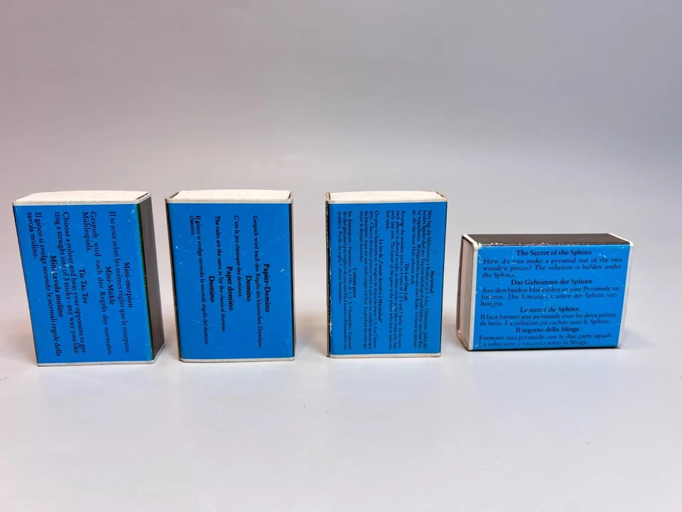 4 Lot Vintage German Franz-Josef Holler Brain Teaser Puzzle Game Matchbox Mini - Image 3 of 4