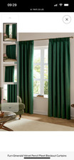 Pair of Next curtains pencil pleat blackout