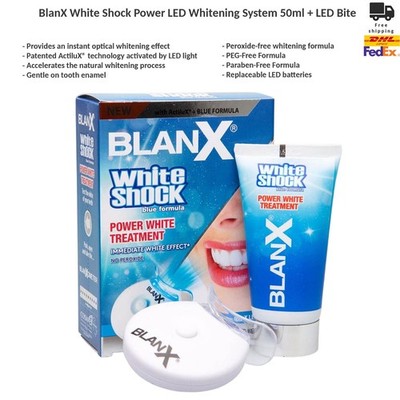 BlanX White Shock Power LED Zahnaufhellungs-System 50 ml + LED Bite