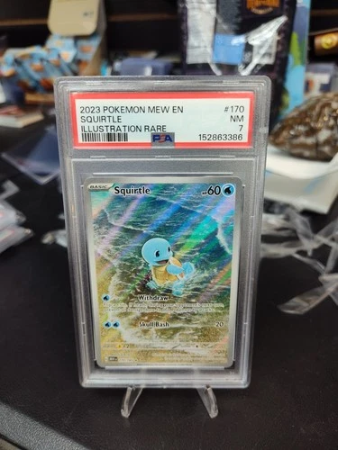 2023 POKEMON MEW EN-151 ILLUSTRATION RARE #170 SQUIRTLE PSA 7