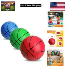 Vibrant Mini Foam Basketballs - 3 PCS Replacement Balls for Indoor and Beach