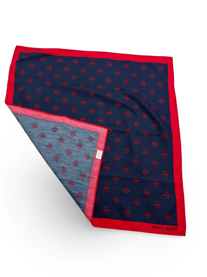 Jacob Cohen Square Pocket Scarf Bandana Patterned 55 cm / 22 in — 第 3/4 张图片