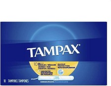 Tampax Regular Tampons with Flushable Cardboard Applicator - Regular - 10 ct