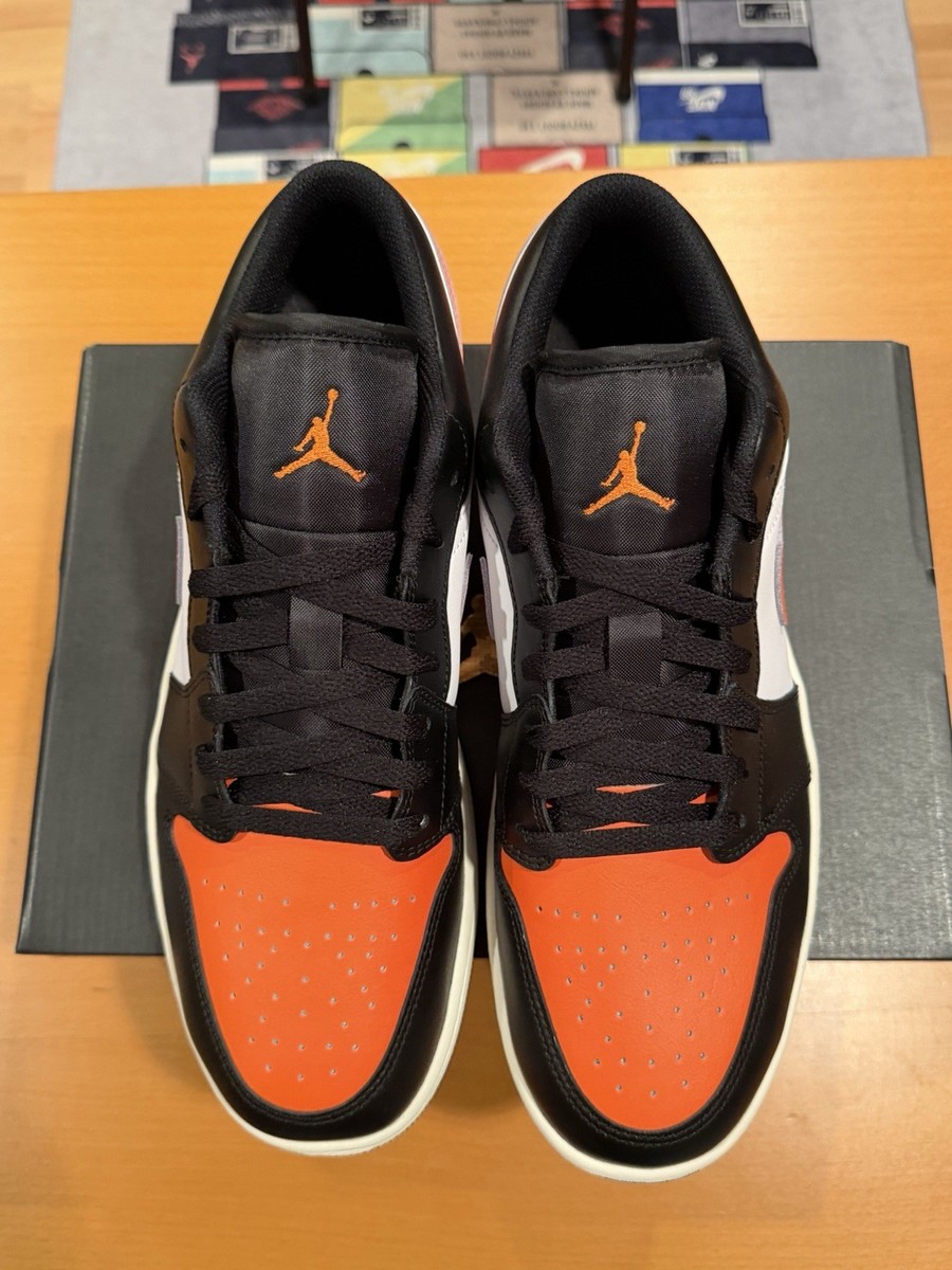Size 13 - Men's Nike Air Jordan 1 Low Shattered Backboard Orange