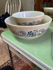 Pyrex Homestead Blue Mixing Bowls