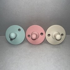 Lot Of 3 Ryan Rose Cutie Pat Pacifiers Teether Stage 1, Stage 2, Bulb Shape