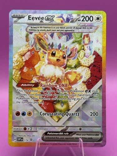 Pokémon TCG Eevee EX Prismatic Evolutions Special Illustration Card 174