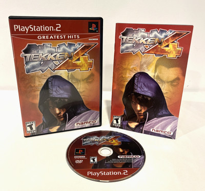 TEKKEN 4 PS2 SONY PLAYSTATION 2 COMPLETE SET W/ INSTRUCTION MANUAL 2002 NAMCO
