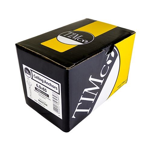 Timco - Ancrages de plafond - Zinc (Taille 6.0 x 40 - 100 pièces) - Afbeelding 2 van 2