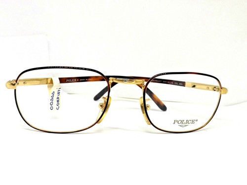 POLICE montatura per occhiali da vista uomo metallo oro made in italy  vintage | eBay