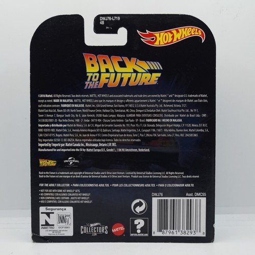 HOT WHEELS 2016 RETRO ENTERTAINMENT BACK TO THE FUTURE TIME MACHINE HOVER MODE - Picture 9 of 9