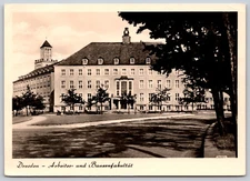 Dresen Arbeiter und Bauern Fakultat Exterior View RPPC Real Photo Postcard