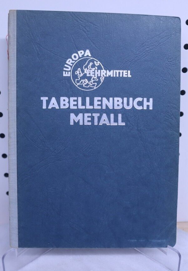 Tabellenbuch für Metallverarbeitende Berufe:Tabellen - Formeln