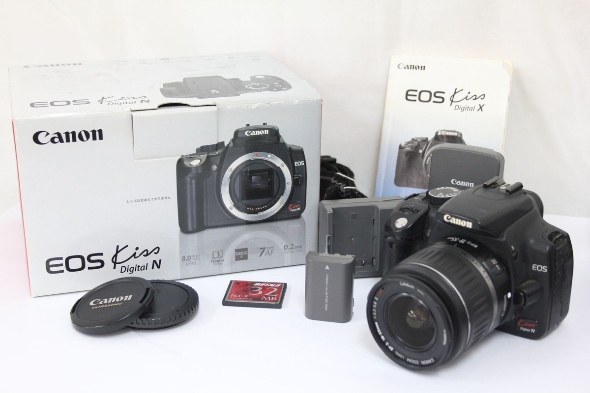 Canon EOS Kiss Digital N/EFS 18-55mm　良品 Canon EOS KISS Digital N Silver Body | eBay