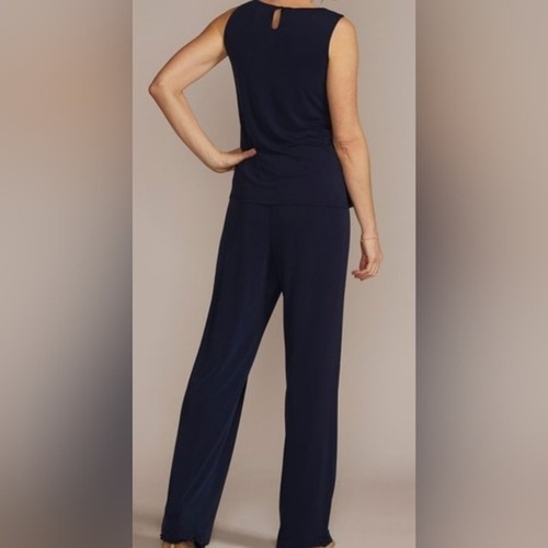 OLEG CASSINI,straight leg embroidered chiffon,three piece set, 18P, worn once! - Picture 5 of 8