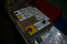 Hoffman C12C16SS Electric Panel Enclosure w/ Allen Bradley Pushbuttons Lights