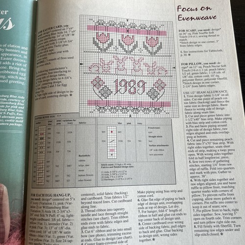 Cross Stitch & Country Crafts Magazine Vintage Patterns 80's & 90"s Needlepoint - Picture 8 of 12