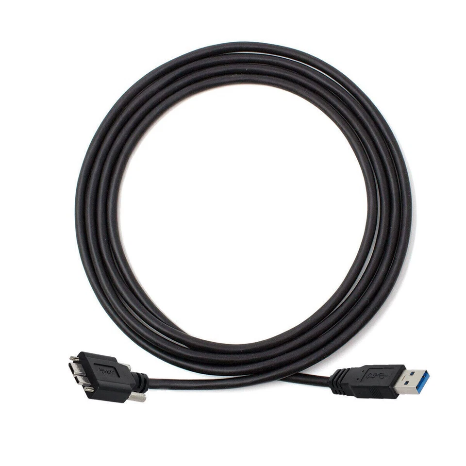 USB 3.0 A type Cable Male to Micro USB 3.0 B Male with Mount Panel Screws - Image 2 of 4